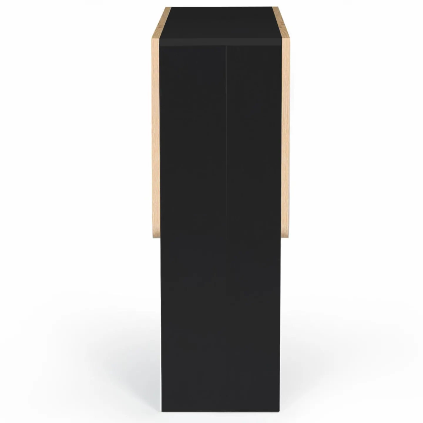 Table console bois noir et imitation hêtre*IDMarket Best