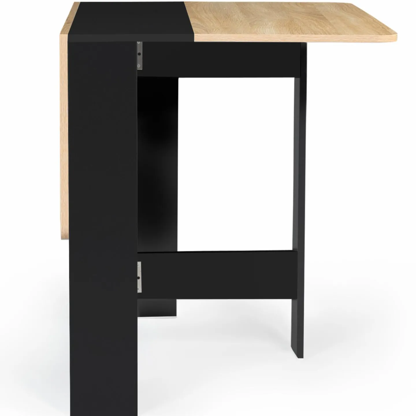 Table console bois noir et imitation hêtre*IDMarket Best