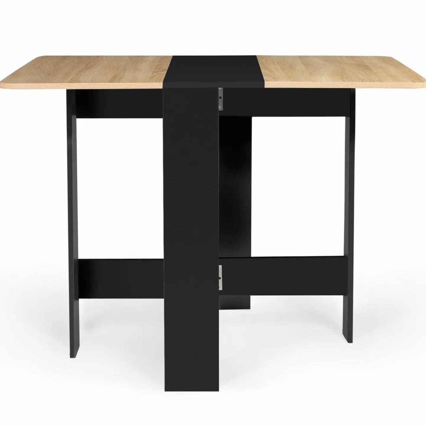 Table console bois noir et imitation hêtre*IDMarket Best