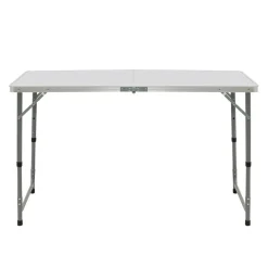 Table de camping pliante de 120 cm à hauteur réglable pour 4 personnes*IDMarket Discount