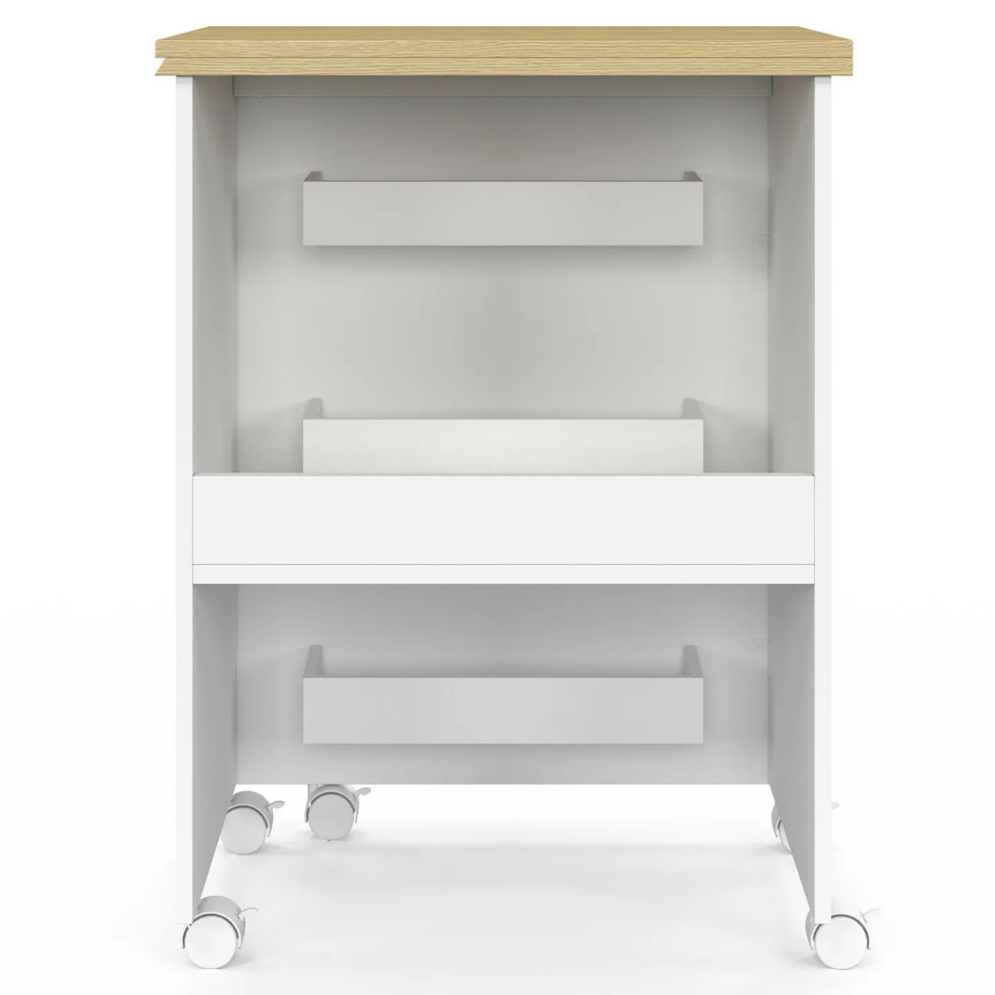 Table de couture pliante à roulettes avec 4 étagères*IDMarket Outlet