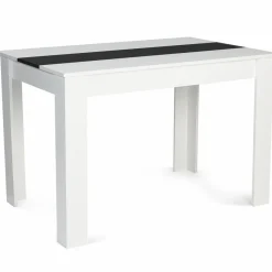 Table de cuisine 6 personnes blanche et noire*IDMarket Hot