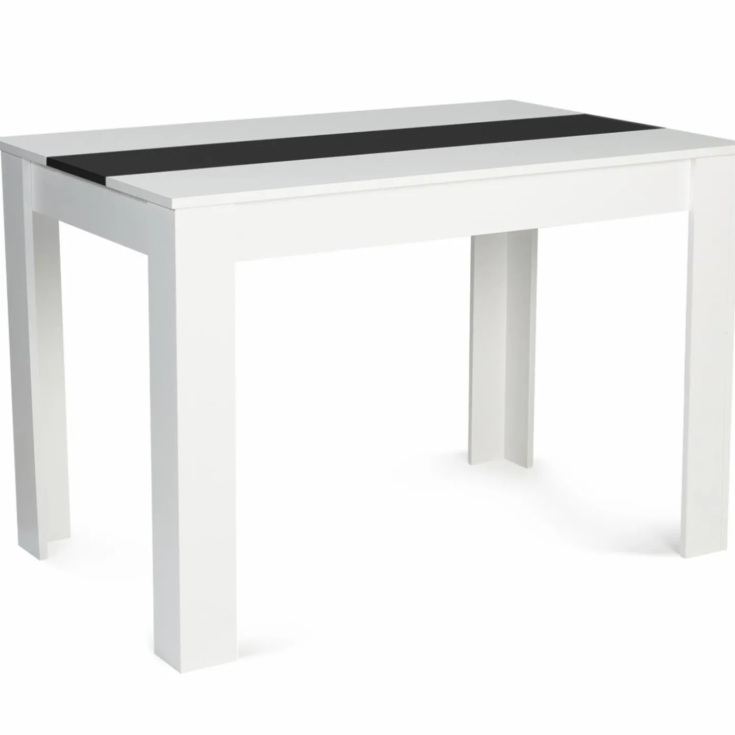 Table de cuisine 6 personnes blanche et noire*IDMarket Hot