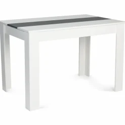 Table de cuisine 6 personnes blanche et grise*IDMarket New