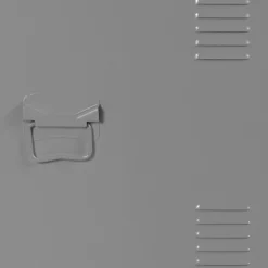 Table de nuit en métal gris foncé style industriel*IDMarket New