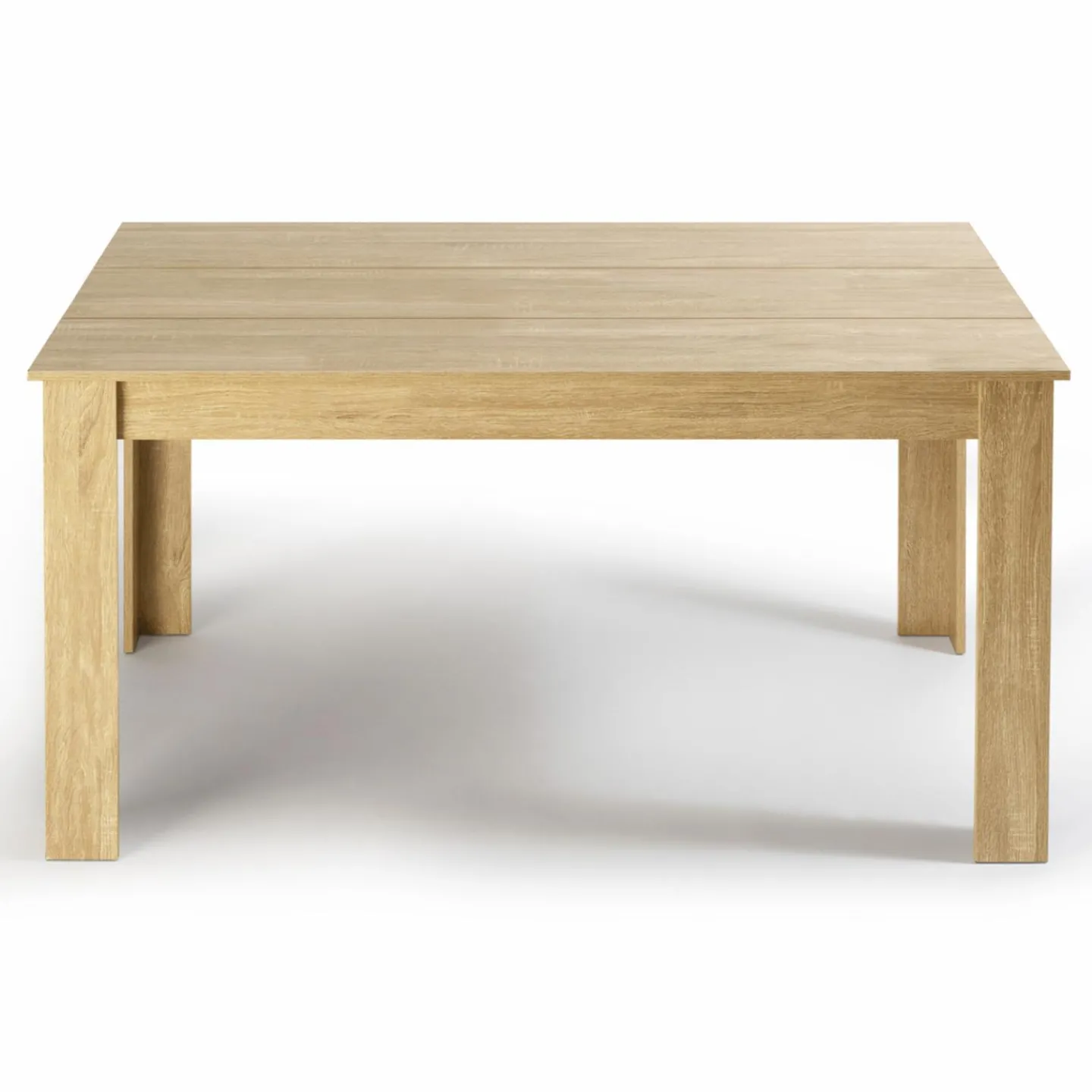 Table de salle à manger en bois imitation hêtre 6 personnes*IDMarket Clearance