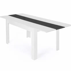 Table de salle à manger extensible blanche et grise 6-10 personnes*IDMarket Discount