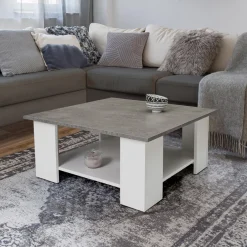 Table de salon imitation béton*IDMarket Clearance