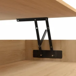 Table de salon relevable bois et noir*IDMarket Best