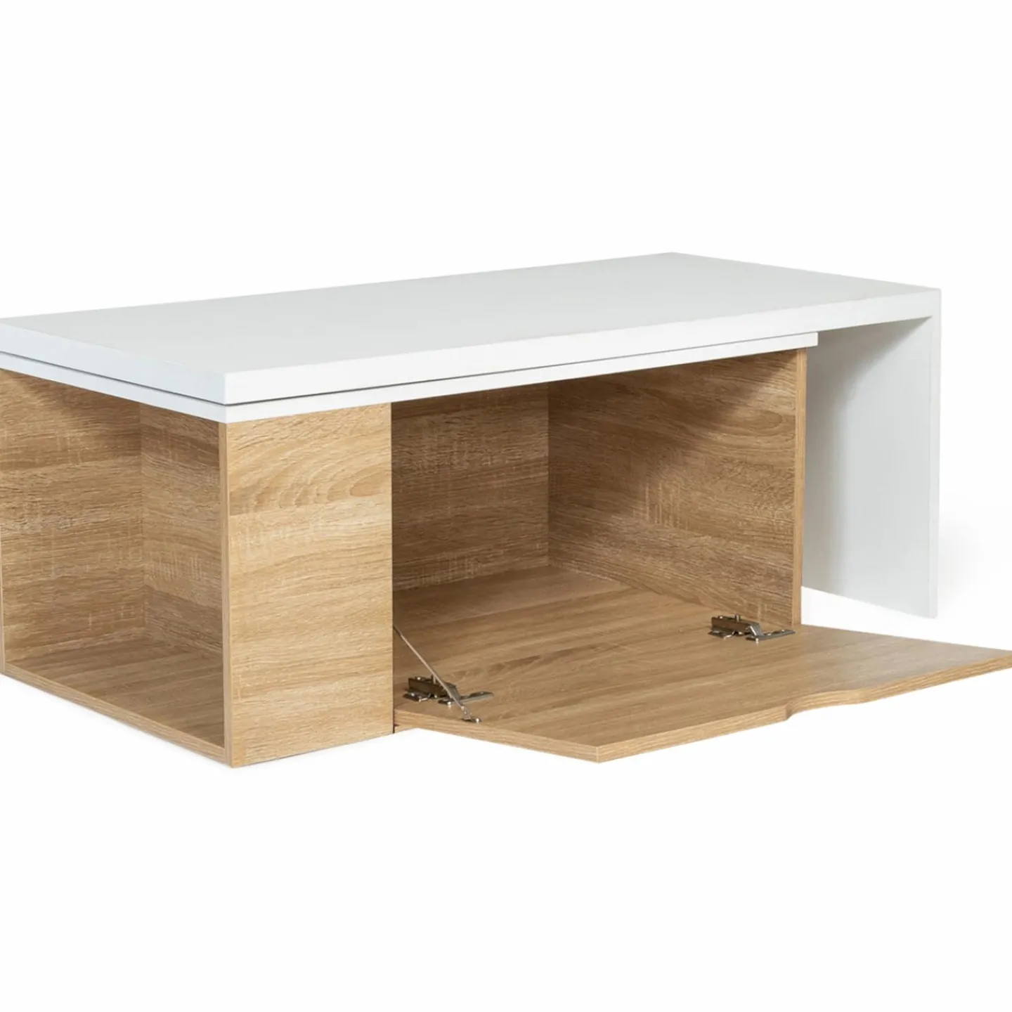 Table de salon rotative avec coffre de rangement*IDMarket