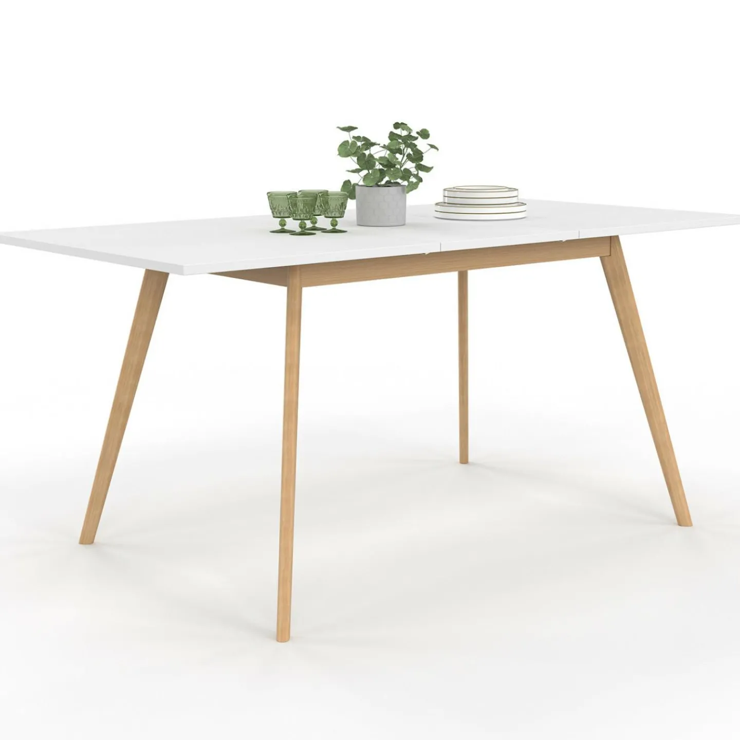 Table extensible scandinave blanche*IDMarket Outlet