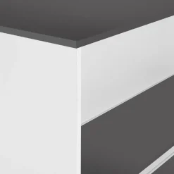 Table haute îlot de cuisine blanche et grise*IDMarket Sale