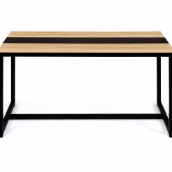 Table industrielle bois et métal 8 personnes 150 cm*IDMarket Discount