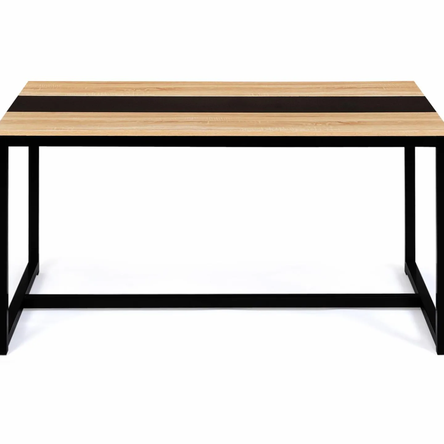 Table industrielle bois et métal 8 personnes 150 cm*IDMarket Discount