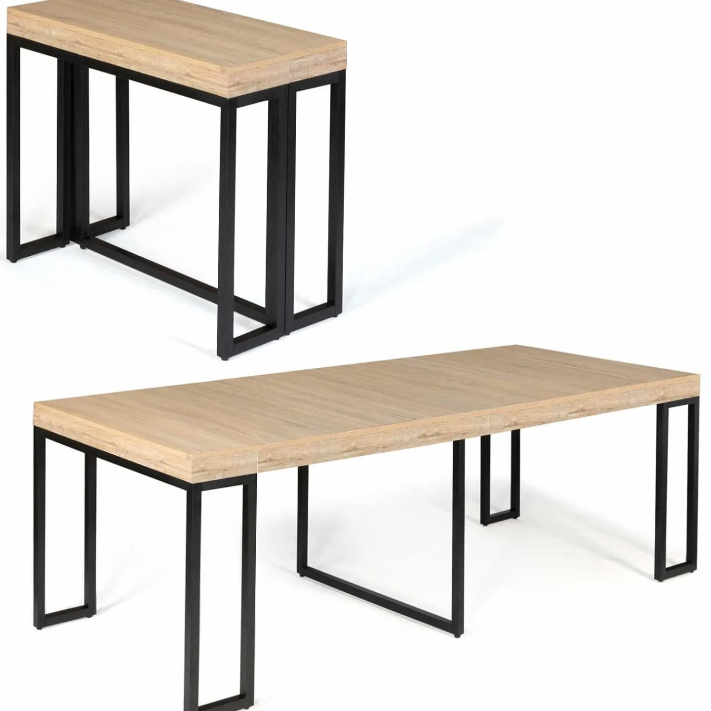 Table industrielle extensible 10 personnes 235 cm*IDMarket