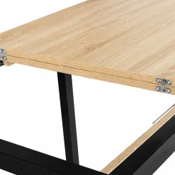 Table industrielle extensible 6-8 personnes 160 cm*IDMarket Hot
