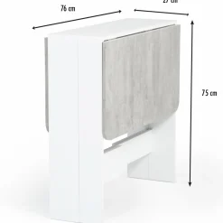 Table pliante design blanche et grise*IDMarket Sale