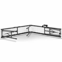 Table pliante portable blanche 1m80 et 2 bancs pliables*IDMarket Best