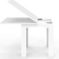Table salle à manger extensible blanche*IDMarket Discount