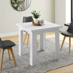 Table salle à manger extensible blanche*IDMarket Discount