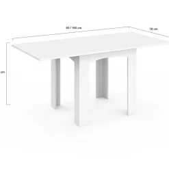 Table salle à manger extensible blanche*IDMarket Discount