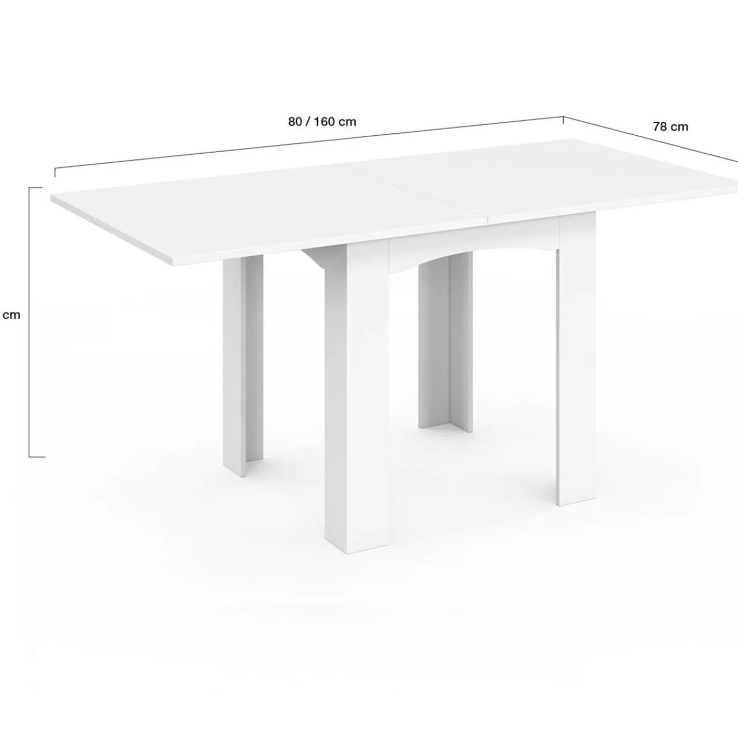 Table salle à manger extensible blanche*IDMarket Discount