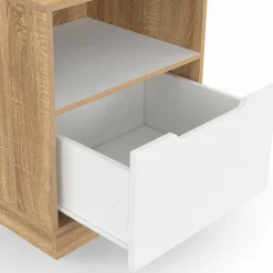 Tables de chevet 1 tiroir blanc hêtre*IDMarket Sale