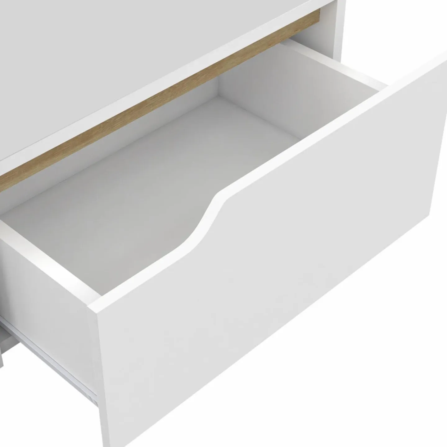 Tables de chevet murales suspendues blanches : lot de 2*IDMarket New