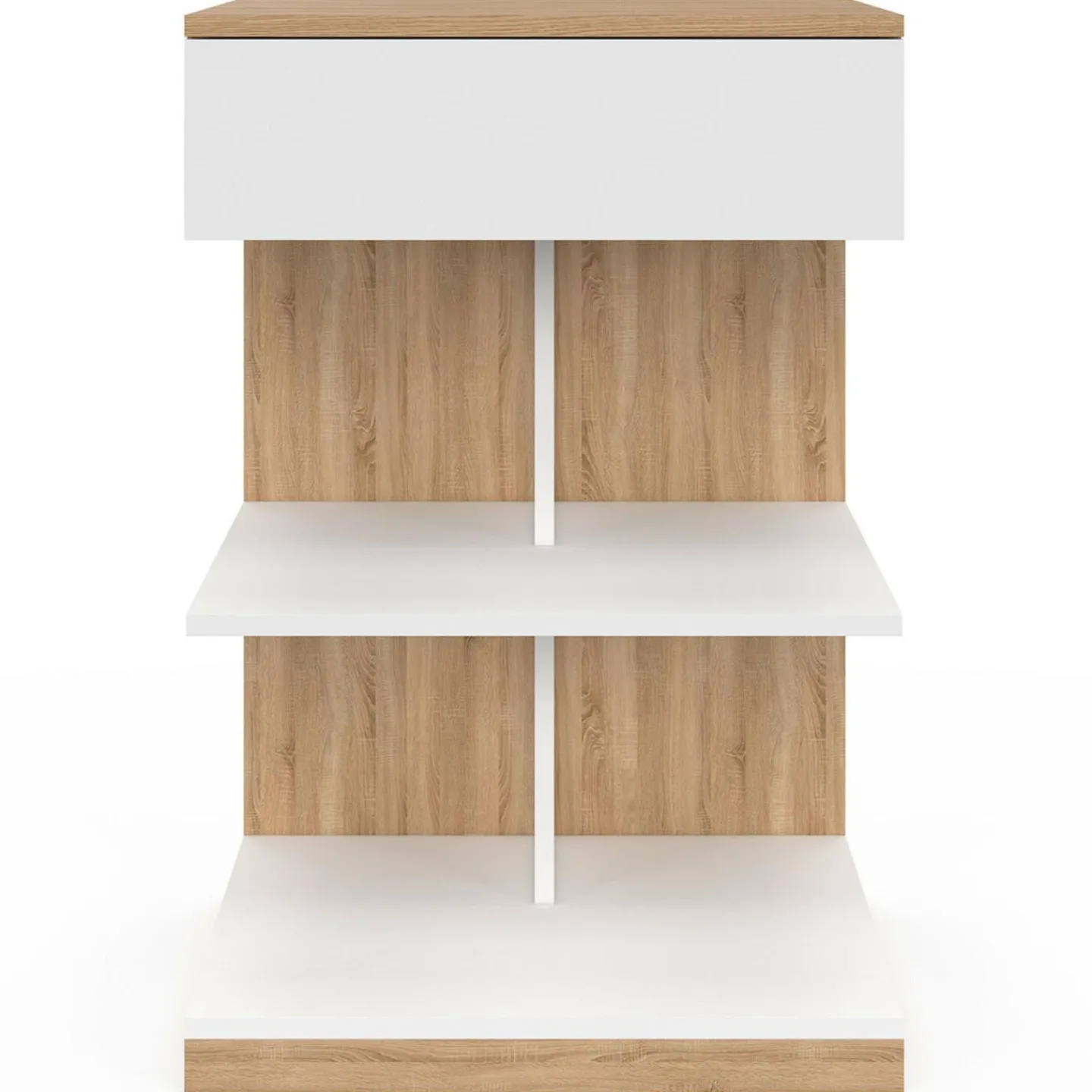 Tables de nuit avec un tiroir et deux étagères*IDMarket