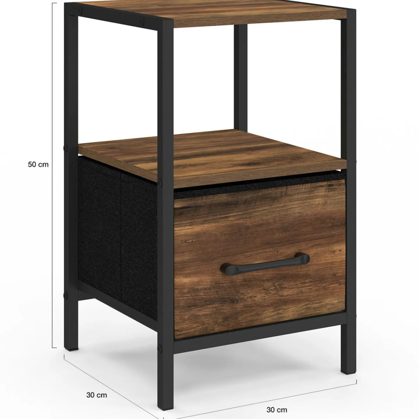 Tables de nuit effet bois vieilli*IDMarket Sale