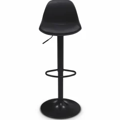 Tabourets de bar design noirs*IDMarket Best
