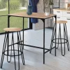 Tabourets de bar industriel bois et métal*IDMarket Best