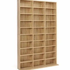 Étagère bibliothèque 30 cases modulables effet bois*IDMarket Hot