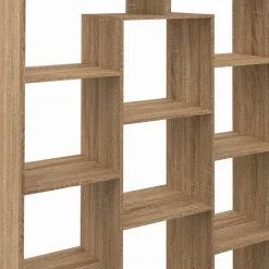 Étagère bibliothèque avec 11 compartiments effet bois*IDMarket