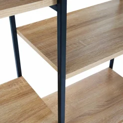 Étagère bibliothèque industrielle bois et métal 170 cm*IDMarket Sale