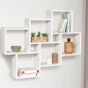 Étagère blanche murale avec 8 cubes*IDMarket Sale