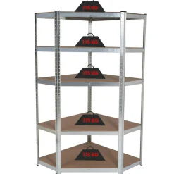 Étagère galva 875 kg 5 plateaux*IDMarket Sale