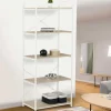 Étagère industrielle bois et métal blanc 5 niveaux*IDMarket Clearance