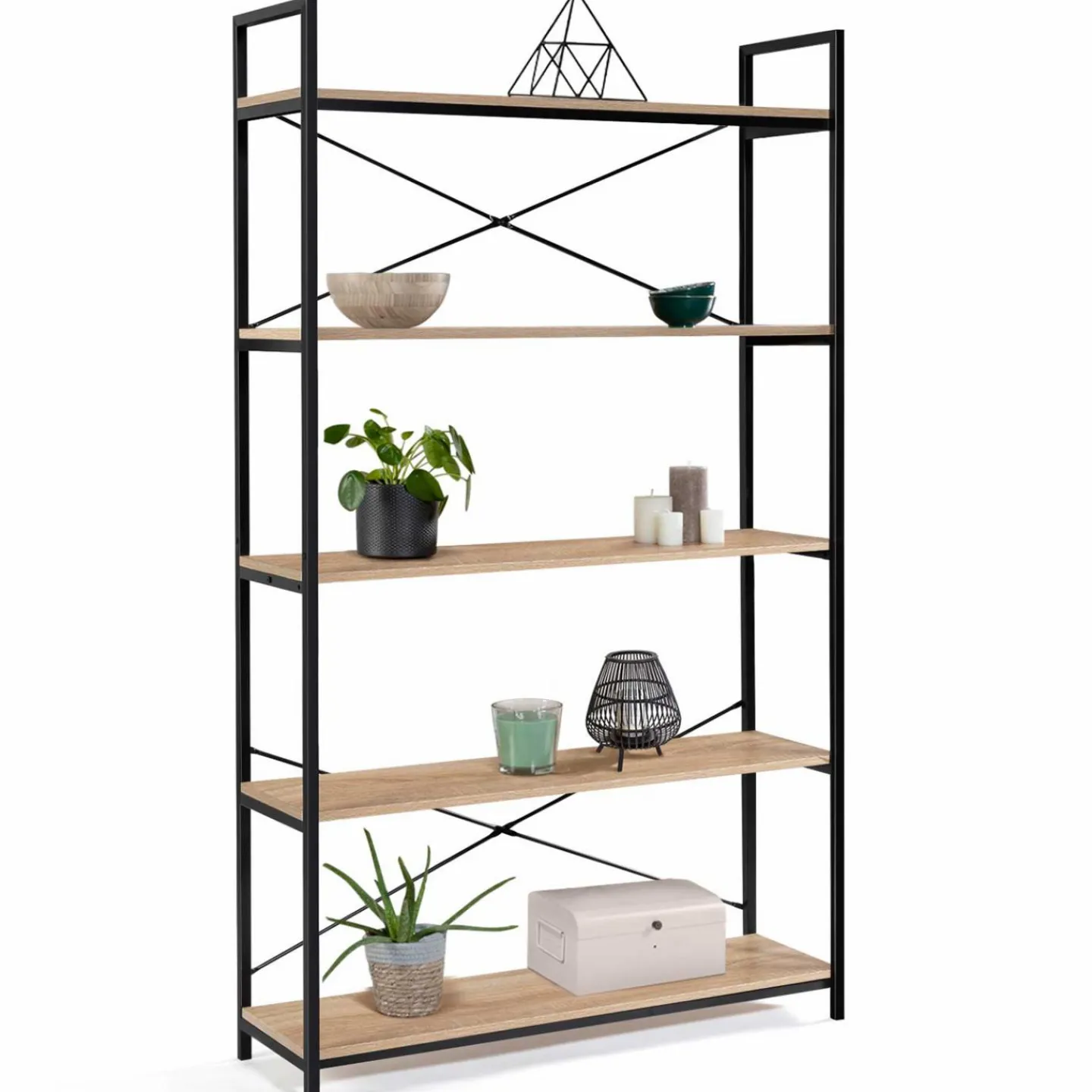 Étagère métal style industriel 170 cm*IDMarket Outlet