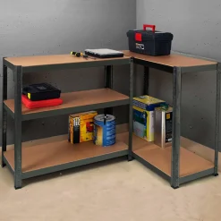 Étagère métallique modulable 5 plateaux*IDMarket Best