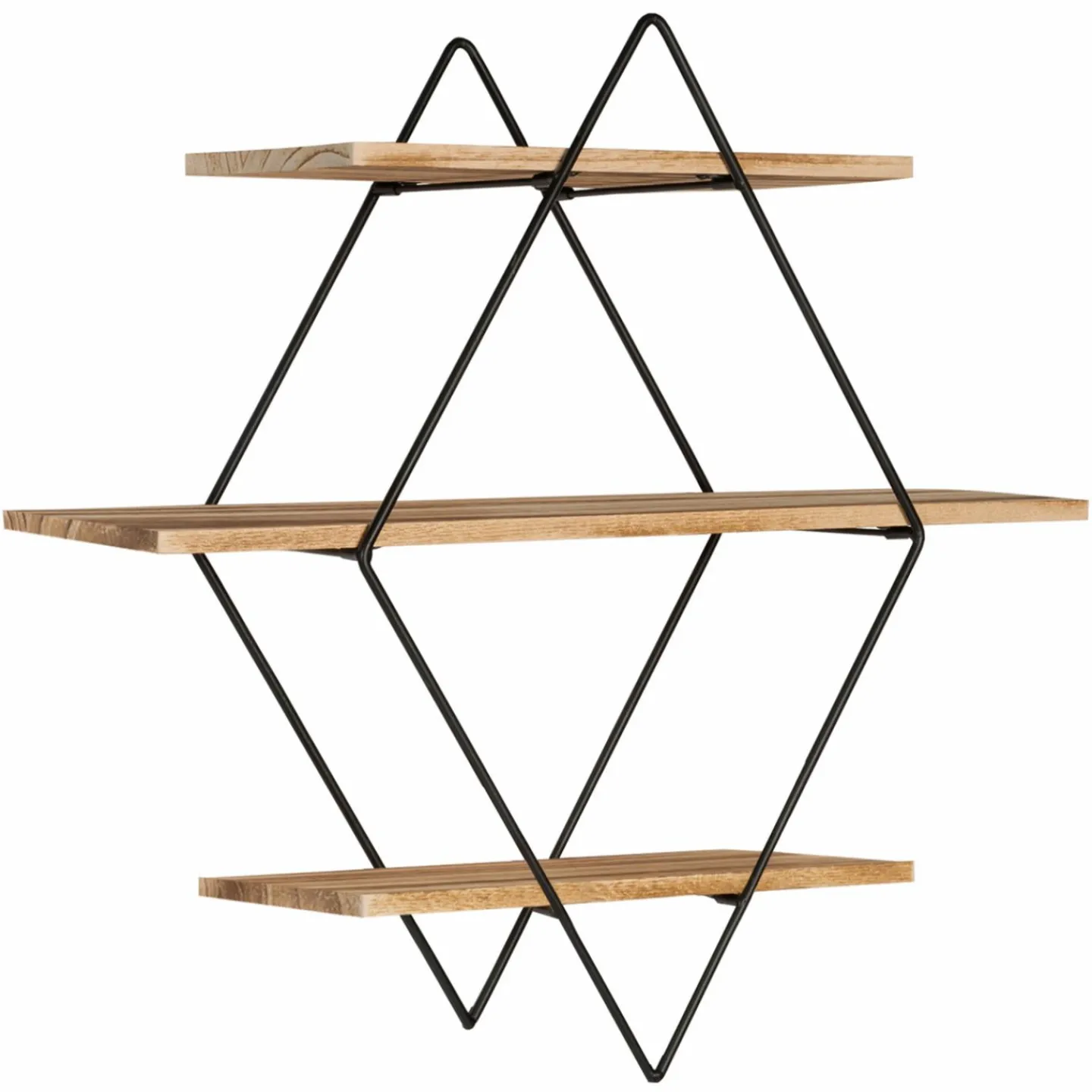 Étagère murale losange style industriel*IDMarket Clearance