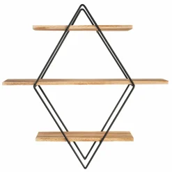 Étagère murale losange style industriel*IDMarket Clearance