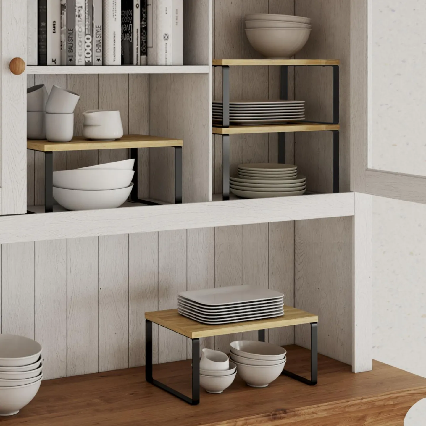 Étagères de rangement pour placard : lot de 4*IDMarket Discount