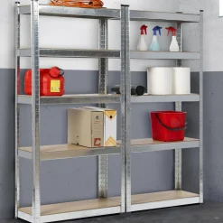 Étagères modulables charges lourdes en métal*IDMarket Outlet