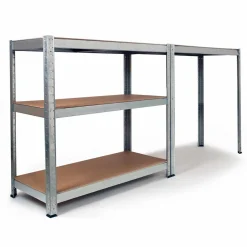 Étagères modulables charges lourdes en métal 150 cm*IDMarket Outlet