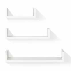 Étagères murales blanches laquées*IDMarket