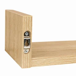 Étagères murales bois imitation hêtre*IDMarket Clearance