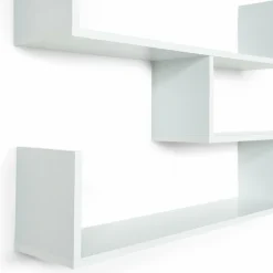 Étagères suspendues 3 niveaux blanches*IDMarket Clearance