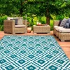 Tapis bleu canard pour terrasse et extérieur*IDMarket Online