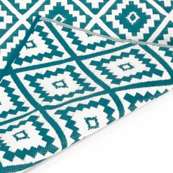 Tapis bleu canard pour terrasse et extérieur*IDMarket Online